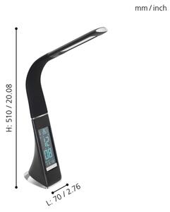 Eglo 97914 - Stmívatelná LED Stolní lampa COGNOLI LED/3,2W/230V černá