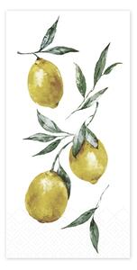 Papírové ubrousky Lemon White – 16 ks