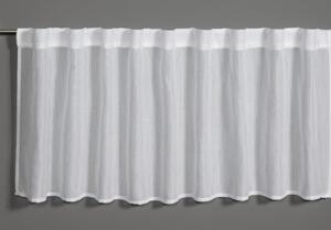 Bílá záclona 45x140 cm Jacquard-Voile - Gardinia