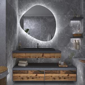 Atypické zrcadlo do koupelny s LED osvětlením G5