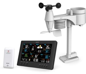 Sencor - Profesionální meteostanice s barevným LCD displejem 5V/1xCR2032 Wi-Fi
