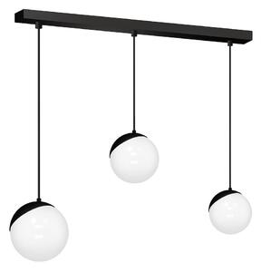 Závěsné svítidlo Sfera, 3x bílé skleněné stínítko, b