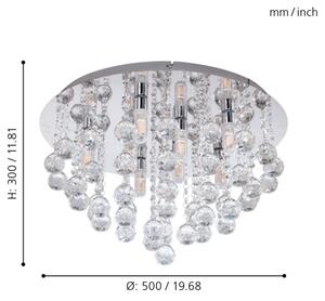 Eglo 97699 - LED Koupelnové svítidlo ALMONTE 8xG9/3W/230V IP44