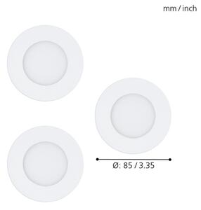 Eglo 32881-SADA 3x LED RGB Stmívatelné podhledové svítidlo FUEVA-C LED/3W/230V