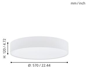 Eglo 97777 - LED Stmívatelné stropní svítidlo ROMAO 1 LED/40W/230V