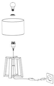Eglo 97516 - Stolní lampa CHIETINO 1 1xE27/60W/230V