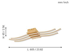 Eglo 97743 - LED Přisazený lustr MIRAFLORES 3xLED/8,6W/230V