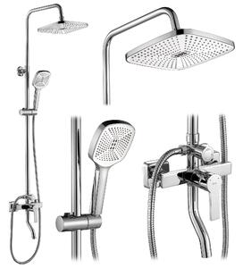 Rea Argus, sprchový set s vanovou výlevkou, chromová, REA-P7856