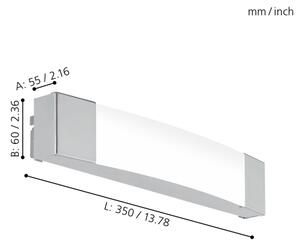 Eglo 97718 - LED Koupelnové zrcadlové svítidlo SIDERNO LED/8,3W/230V IP44