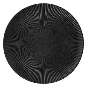Černý talíř z kameniny Bloomingville Neri, ø 29 cm