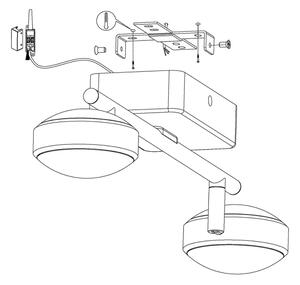 Eglo 97715 - LED RGB Stmívatelné bodové svítidlo CORROPOLI-C 2xLED/5W/230V