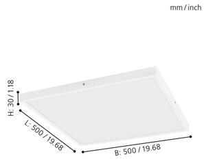 Eglo 97277 - LED Stmívatelné stropní svítidlo FUEVA 1 LED/25W/230V