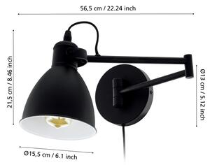 Eglo 97886 - Nástěnné svítidlo SAN PERI 1xE27/10W/230V