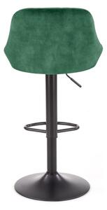Barový židle H101, tmavě zelená