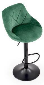 Barový židle H101, tmavě zelená