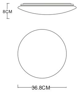 GLOBO 483888-24 - LED Stropní svítidlo PIERRE LED/24W/230V