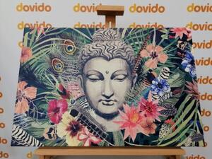 Obraz Budha na exotickém pozadí - 60x40 cm