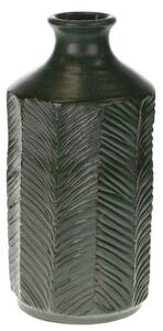 DekorStyle Terakotová váza Dina 27 cm zelená