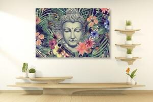 Obraz Budha na exotickém pozadí - 60x40 cm
