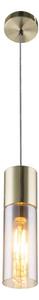 GLOBO 21000HM - Lustr na lanku ANNIKA 1xE27/25W/230V pr. 10,5 cm mosaz