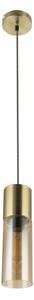 GLOBO 21000HM - Lustr na lanku ANNIKA 1xE27/25W/230V pr. 10,5 cm mosaz