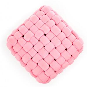 Taburet Rubik, světlá růžová