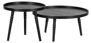 Černý Konferenční stolek Ponto Ø55 45 × 55 × 55 cm WOOOD