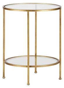 Zlatý Odkládací stolek Goddess Too 56 × 46 × 46 cm BEPUREHOME