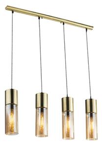 GLOBO 21000-4HM - Lustr na lanku ANNIKA 4xE27/25W/230V mosaz