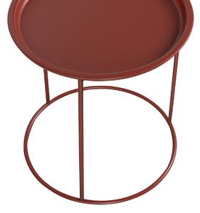 Červený Odkládací stolek Ivar ∅ 56 cm WOOOD