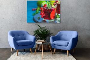 Obraz červený koktejl - 90x60 cm