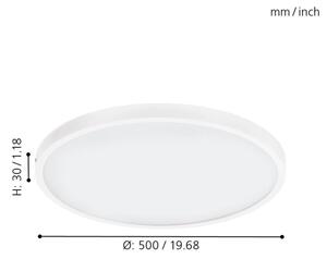 Eglo 97271 - LED Stmívatelné stropní svítidlo FUEVA 1 LED/25W/230V 3000K