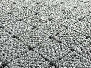 Vopi koberce Kusový koberec Udinese šedý čtverec - 400x400 cm