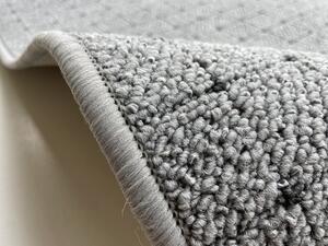 Vopi koberce Kusový koberec Udinese šedý čtverec - 80x80 cm