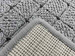 Vopi koberce Kusový koberec Udinese šedý čtverec - 80x80 cm