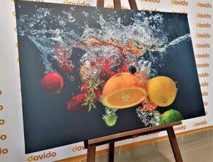 Obraz ovoce ve vodě - 60x40 cm