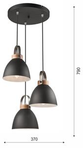 Lustr na lanku DANIELLE 3xE27/60W/230V