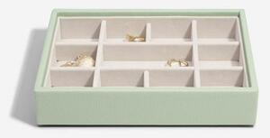 Box na šperky Stackers Sage Green Mini 11 Section | zelená