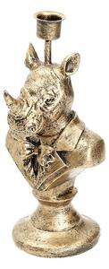 Svícen Gold Rhino výška 23cm