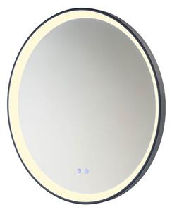 Redo Nástěnné LED zrcadlo VANITY, 48W, Ø 780 mm, CCT switch 3000-6000K, IP44 Barva: Černá