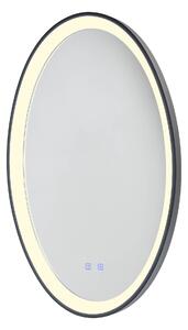 Redo Nástěnné LED zrcadlo VANITY, 36W, v. 800 mm, CCT switch 3000-6000K, IP44 Barva: Černá