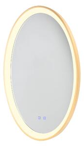 Redo Nástěnné LED zrcadlo VANITY, 36W, v. 800 mm, CCT switch 3000-6000K, IP44 Barva: Zlatá