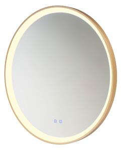 Redo Nástěnné LED zrcadlo VANITY, 48W, Ø 780 mm, CCT switch 3000-6000K, IP44 Barva: Zlatá