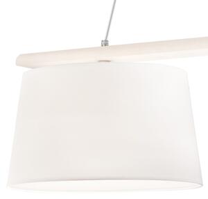Lustr na lanku AIDA 2xE27/60W/230V pr. 35 cm dub/bílá