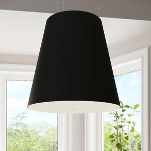 Černé závěsné svítidlo se skleněným stínidlem ø 50 cm Tresco – Nice Lamps