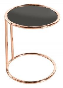 Invicta Odkládací stolek Art Deco černo-zlatý