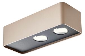 Redo Stropní LED svítidlo YUKI, 10W, š. 180 mm, 60° optic Barva: Kávová, Teplota světla: 3000K