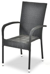 IWHome Ratanová židle MADRID antracit IWH-1010002