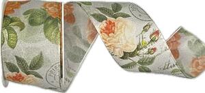 Stuha taftová TEA ROSE PEACH meruňková 40mm x 2m (13,-Kč/m)