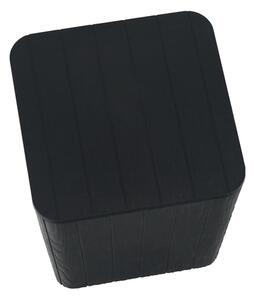 Zahradní úložný box / příruční stolek, černá, IBLIS